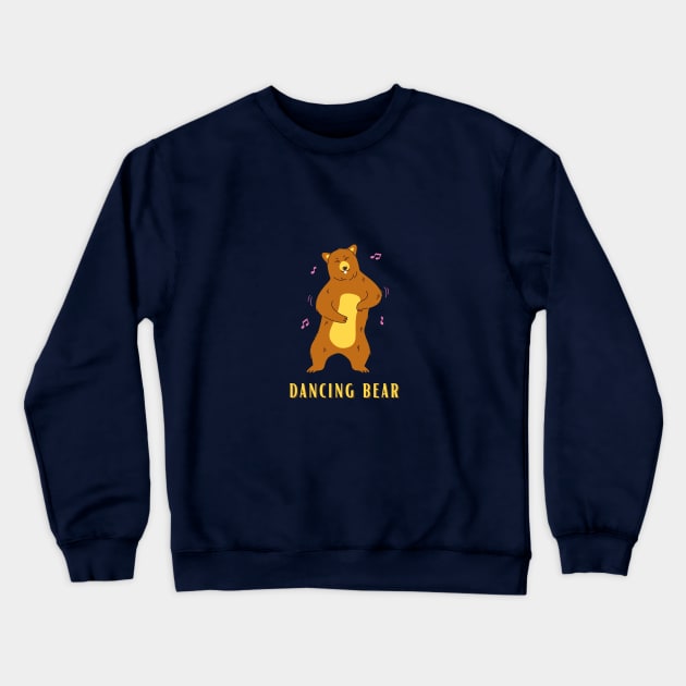 Dancing Bear Crewneck Sweatshirt by Art By Bear